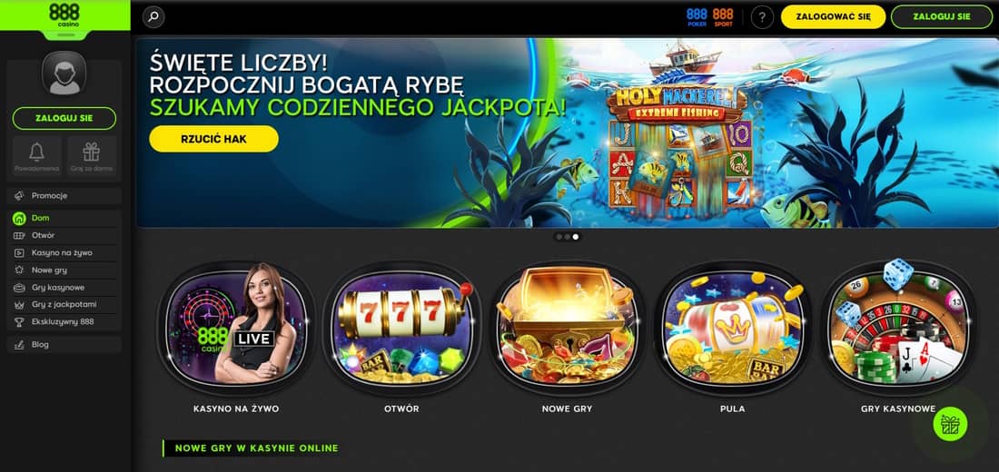 przegląd platformy 888 Casino
